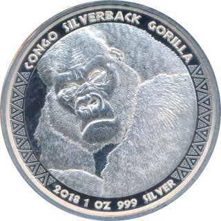 Kongo 2018 - Silberr�cken Gorilla*