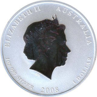 Australien Lunar 2 - 2008 Jahr der Maus 1 Oz Silber*