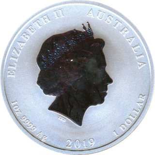 Australien Lunar 2 - 2019 Jahr des Schweins 1 Oz Silber*