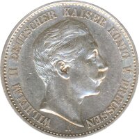 Preussen 2 Mark 1898 A Wilhelm II Silber*