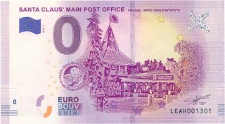 0 Euro Souvenir Schein 2018 - Haus vom Weihnachtsmann*