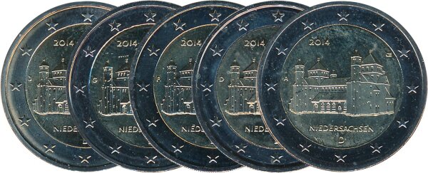 Deutschland 2 Euro 2014 - Michaeliskirche ( A-J )*