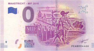 0 Euro Souvenir Schein 2018 - MIF 2018*