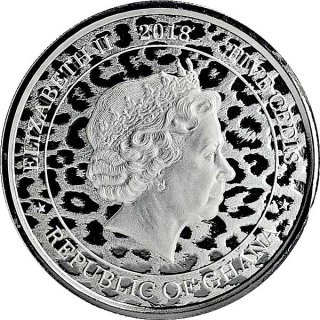 Ghana 2018 - Leopard - 1 Oz Silber*