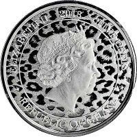 Ghana 2018 - Leopard - 1 Oz Silber*