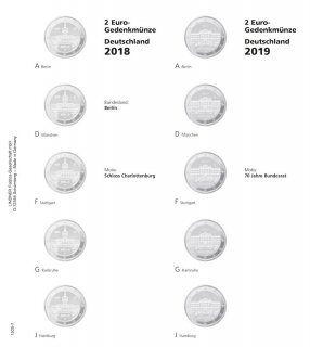 Nachtragsblatt 2 Euro 2018/2019, Berlin/Bundesrat