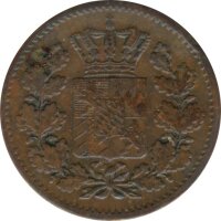 Bayern 1 Pfennig 1863 Maximillian II*