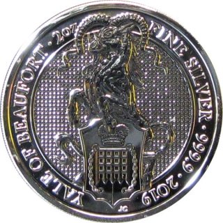 Gro�britannien 2019 - Queens Beasts - Yale of Beaufort - 2 Oz Silber*