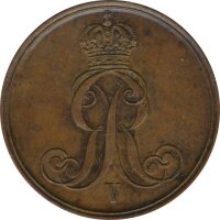 Hannover 2 Pfennig 1853 B Georg V*