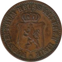 Reuss ältere Linie 3 Pfennig 1864 A Heinrich XXII*