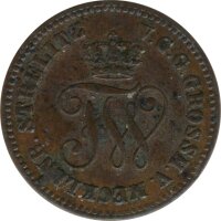 Mecklenburg-Strelitz 1 Pfennig 1872 Friedrich Wilhelm II*
