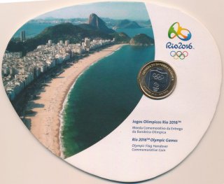 Brasilien 1 Real 2012 Sommer-Olympiade 2016 in Rio im Blister*