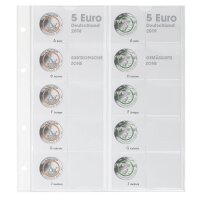 Lindner Vordruckblatt 5 Euro Deutschland 2018 - 2019