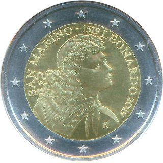 San Marino 2 Euro 2019 - Da Vinci*