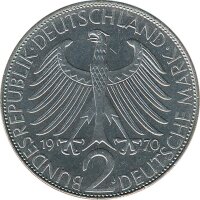 BRD 2 DM 1970 J Max Planck*