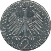 BRD 2 DM 1971 J Max Planck*