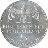 BRD 5 DM 1971 G 100 Jahre Reichsgr&uuml;ndung Silber*