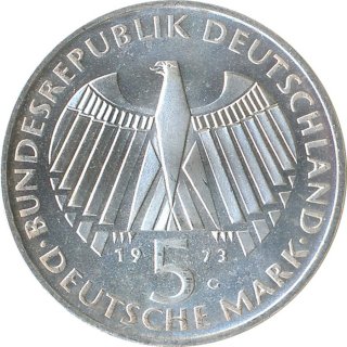 BRD 5 DM 1973 G Frankfurter Nationalversammlung Silber*