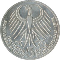 BRD 5 DM 1975 J Friedrich Ebert Silber*