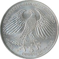 BRD 5 DM 1976 D Hans Jacob Christoph Grimmelshausen Silber*