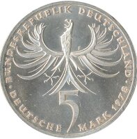 BRD 5 DM 1978 F Baltasar Neumann Silber*