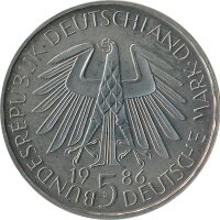 BRD 5 DM 1986 D 600 Jahre Universit&auml;t Heidelberg*
