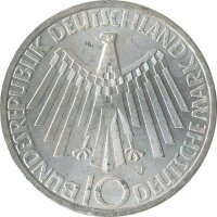 BRD 10 DM 1972 J Olympische Spiele J. 401a Silber*
