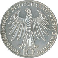 BRD 10 DM 1972 G Olympische Spiele J. 403 Silber*