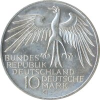 BRD 10 DM 1972 G Olympische Spiele J. 404 Silber*