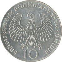 BRD 10 DM 1972 D Olympische Spiele J. 405 Silber*