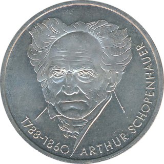 BRD 10 DM 1988 D Arthur Schopenhauer Silber*