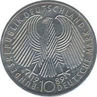 BRD 10 DM 1989 G 40 Jahre Bundesrepublik Silber*