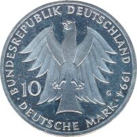 BRD 10 DM 1994 G Johann Gottfried Herder Silber*