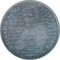 BRD 10 DM 1997 D Heinrich Heine Silber*