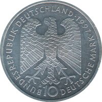 BRD 10 DM 1997 D Heinrich Heine Silber*