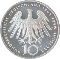 BRD 10 DM 1998 G Hildegard von Bingen Silber*