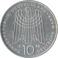 BRD 10 DM 1999 J 50 Jahre SOS-Kinderd&ouml;rfer Silber*