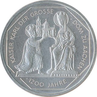BRD 10 DM 2000 G Karl der Große Silber*