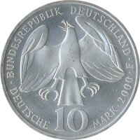 BRD 10 DM 2000 F Johann Sebastian Bach Silber*