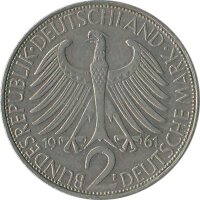 BRD 2 DM 1961 F Max Planck*