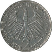 BRD 2 DM 1963 F Max Planck*