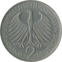 BRD 2 DM 1967 J Max Planck*