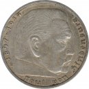 Drittes Reich 5 Mark 1935 E Paul von Hindenburg Silber*