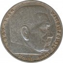 Drittes Reich 5 Mark 1935 G Paul von Hindenburg Silber*