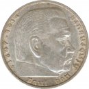 Drittes Reich 5 Mark 1936 J Paul von Hindenburg Silber*