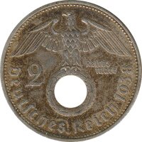 Drittes Reich 2 Mark 1938 A Paul von Hindenburg Silber*