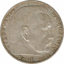 Drittes Reich 2 Mark 1938 E Paul von Hindenburg Silber*