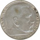 Drittes Reich 2 Mark 1939 J Paul von Hindenburg Silber*