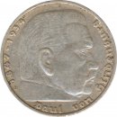 Drittes Reich 5 Mark 1936 D Paul von Hindenburg J. 367...