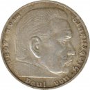 Drittes Reich 5 Mark 1936 F Paul von Hindenburg J. 367...
